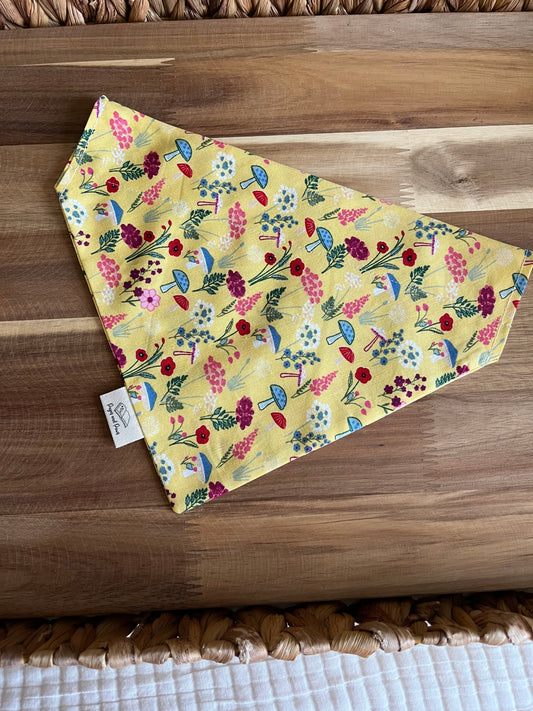 Mystical Mushrooms Over the Collar Pet Bandana