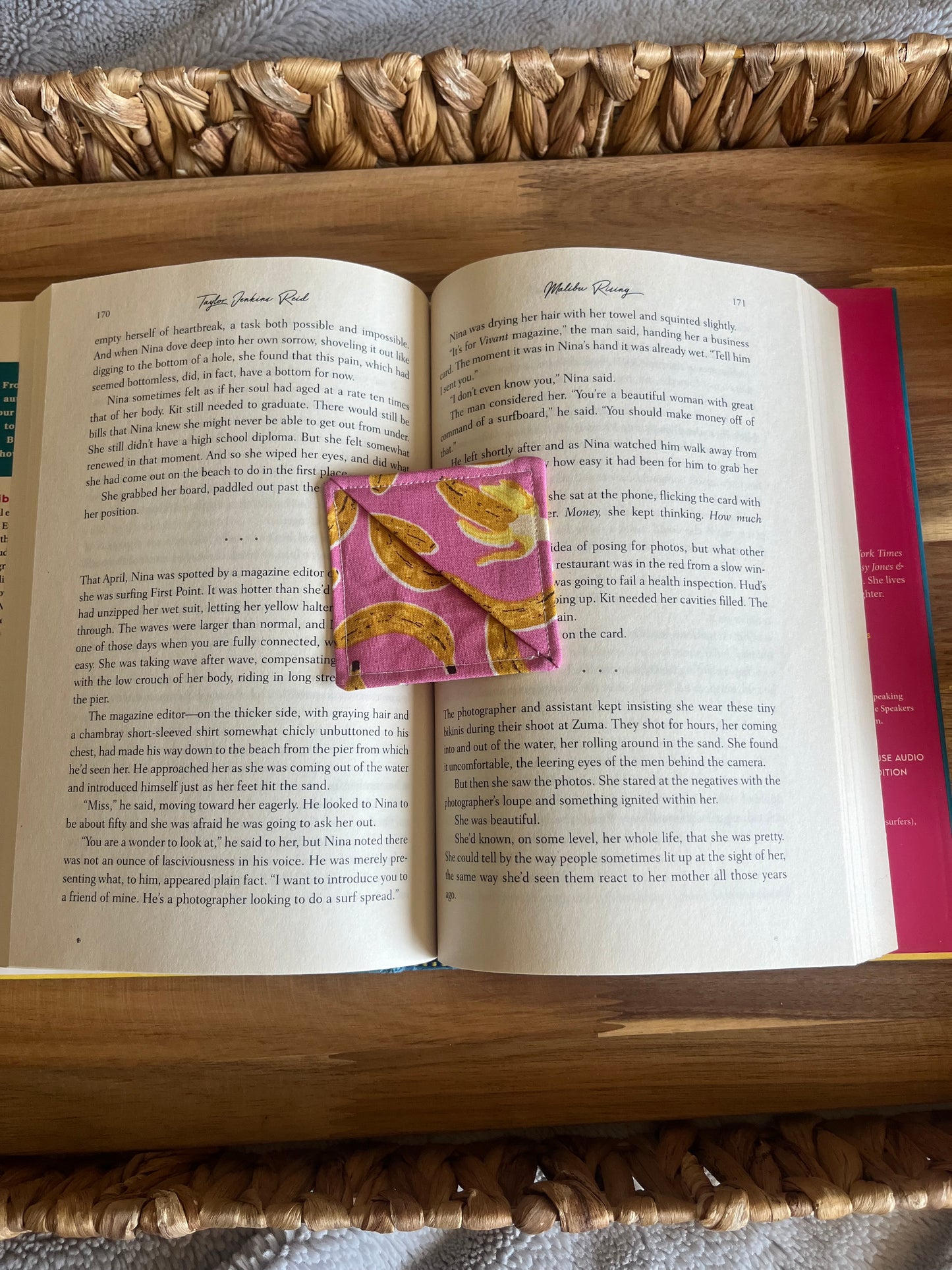Bananas for Books Corner Bookmark
