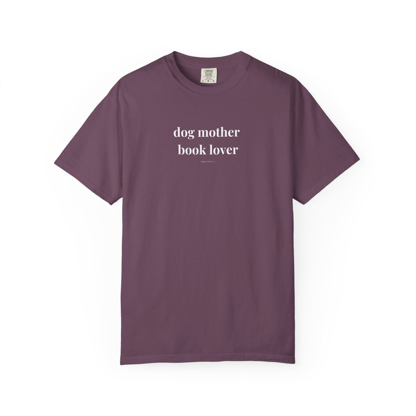 dog mother, book lover (lowercase) T-shirt