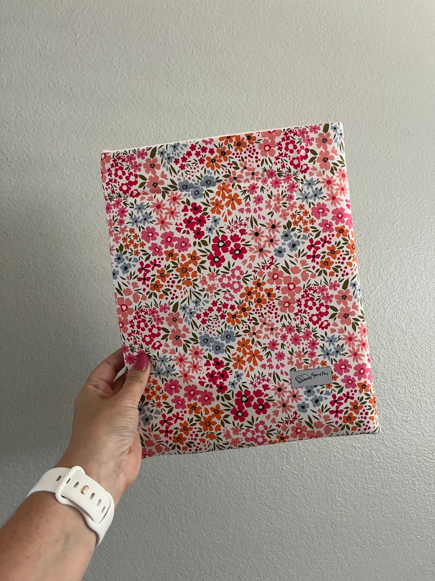 Ditsy Pink Floral Book Sleeve