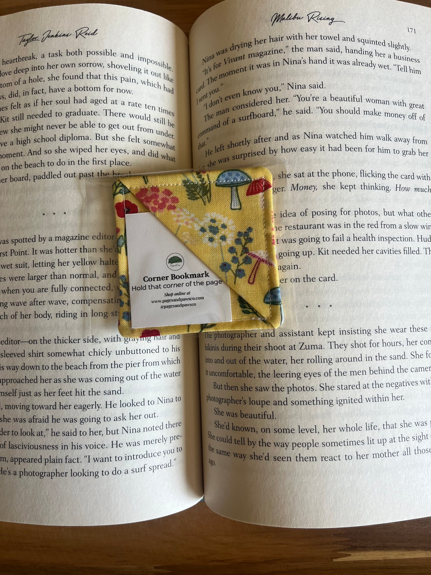 Mystical Mushrooms Corner Bookmark