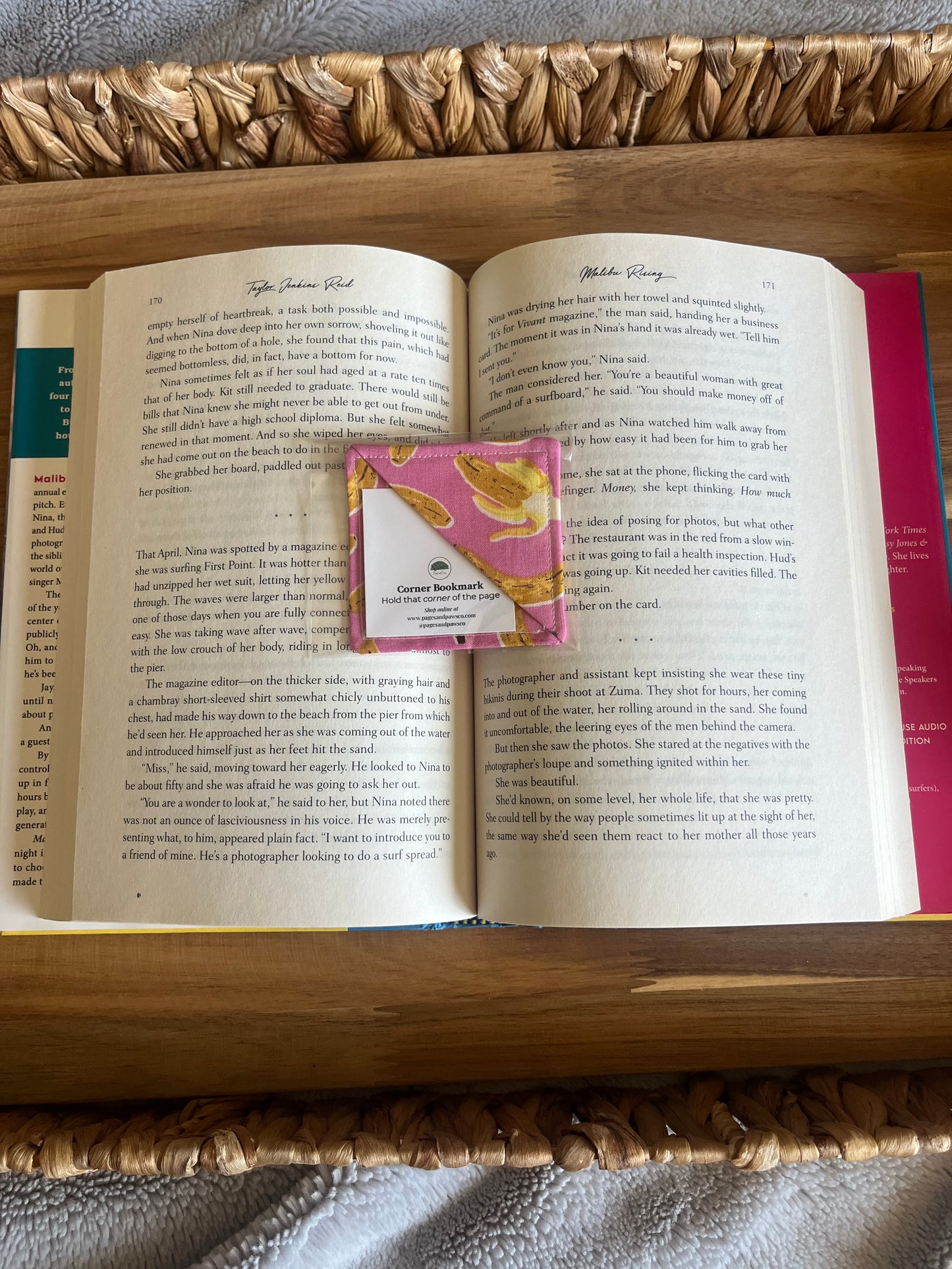 Bananas for Books Corner Bookmark
