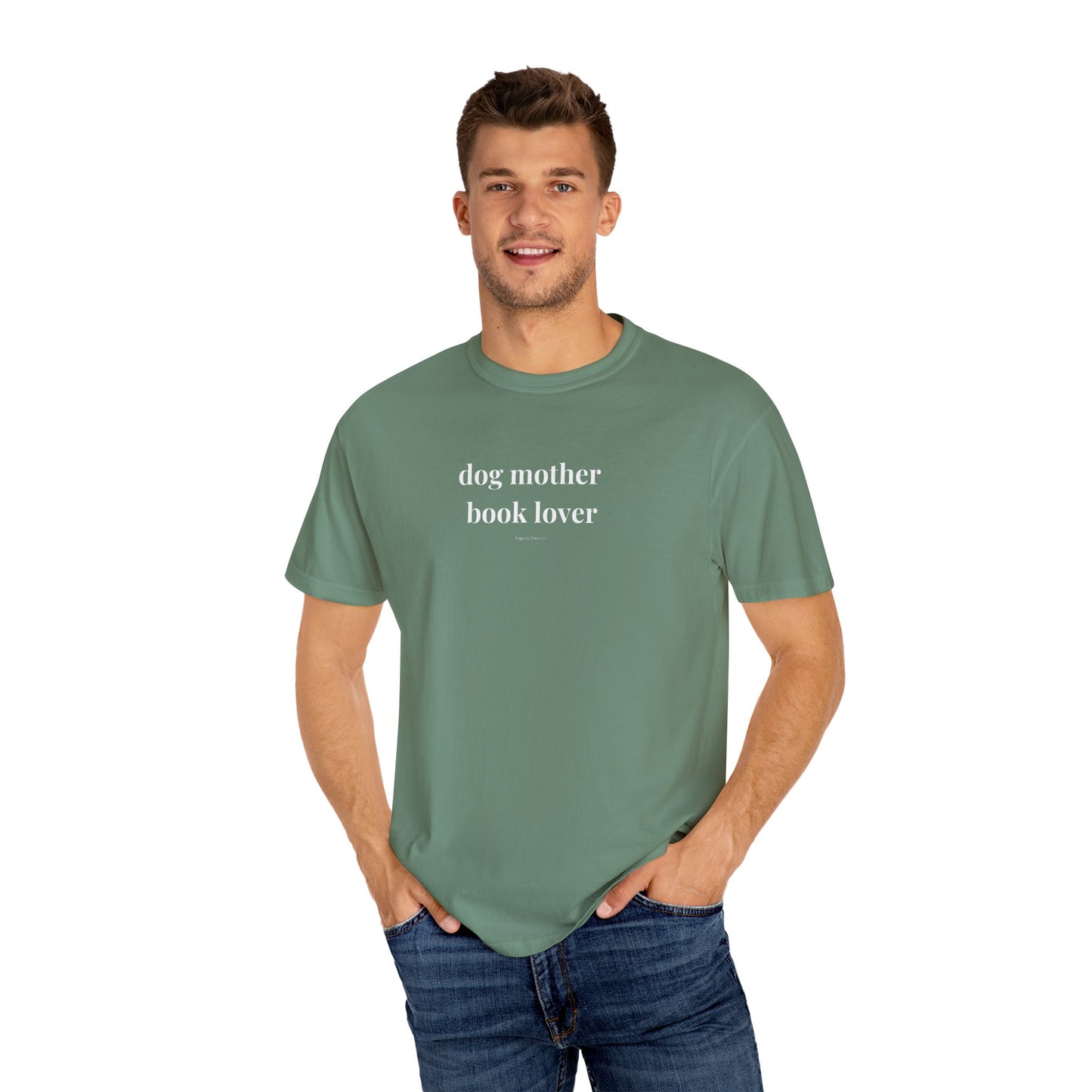 dog mother, book lover (lowercase) T-shirt
