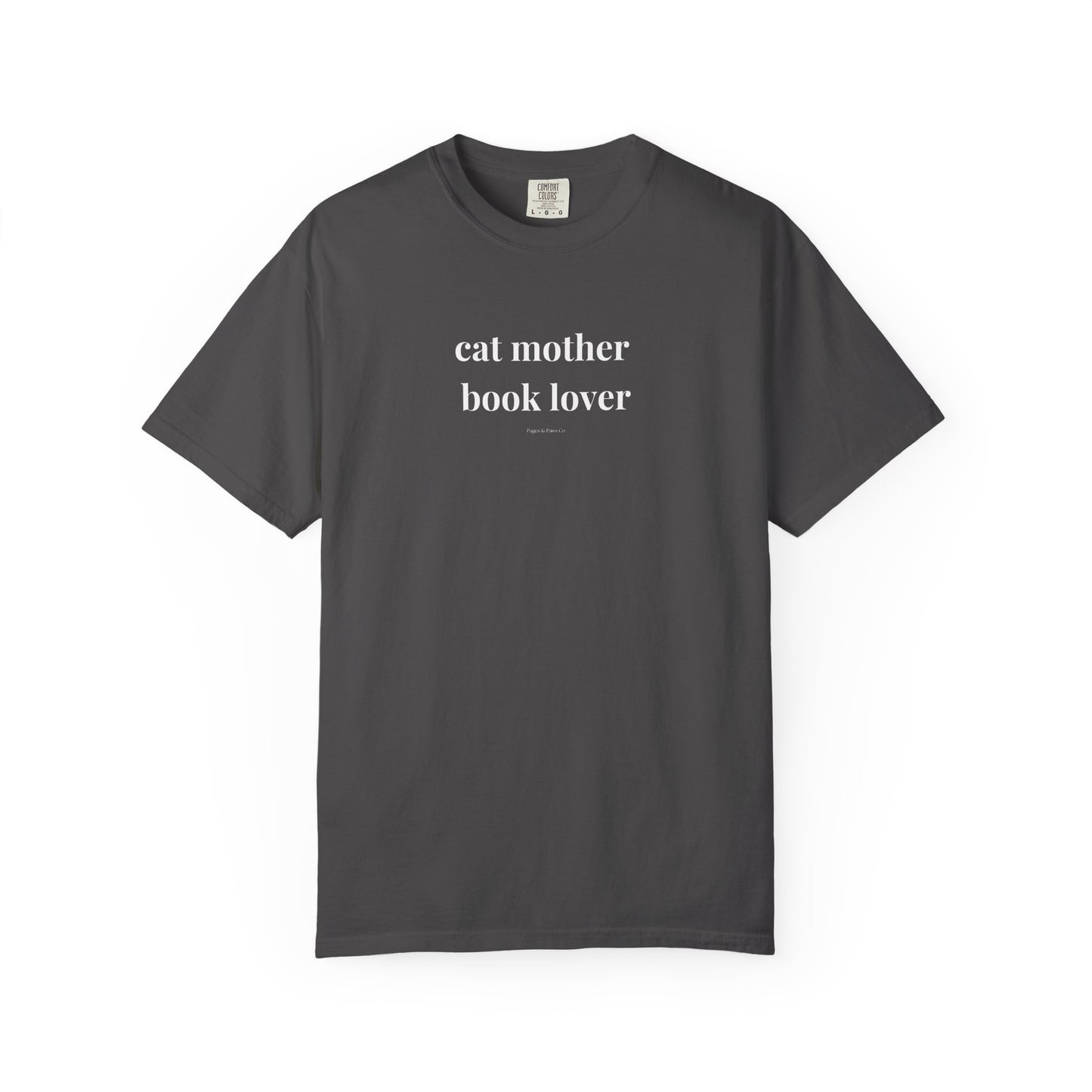 Cat Mother, Book Lover (lowercase) T-shirt