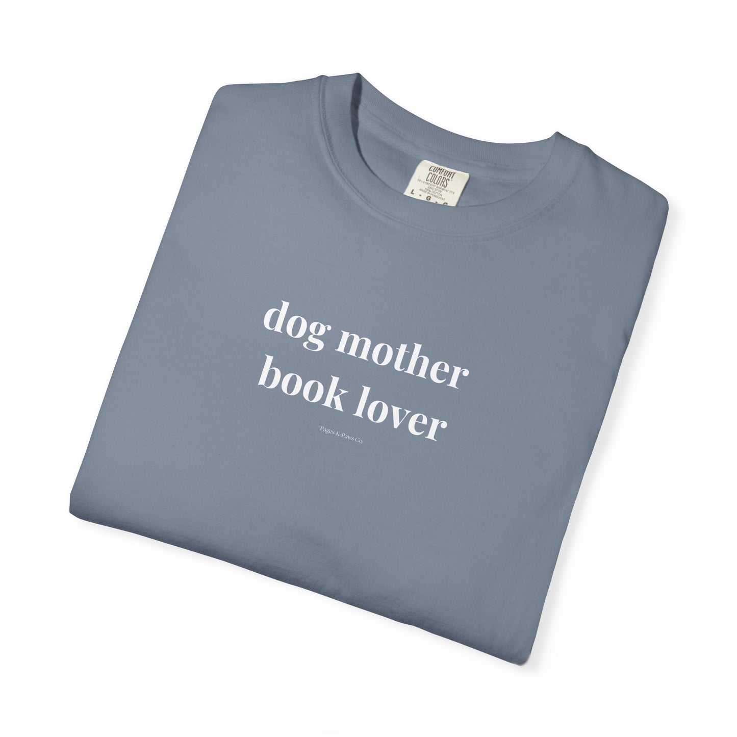dog mother, book lover (lowercase) T-shirt
