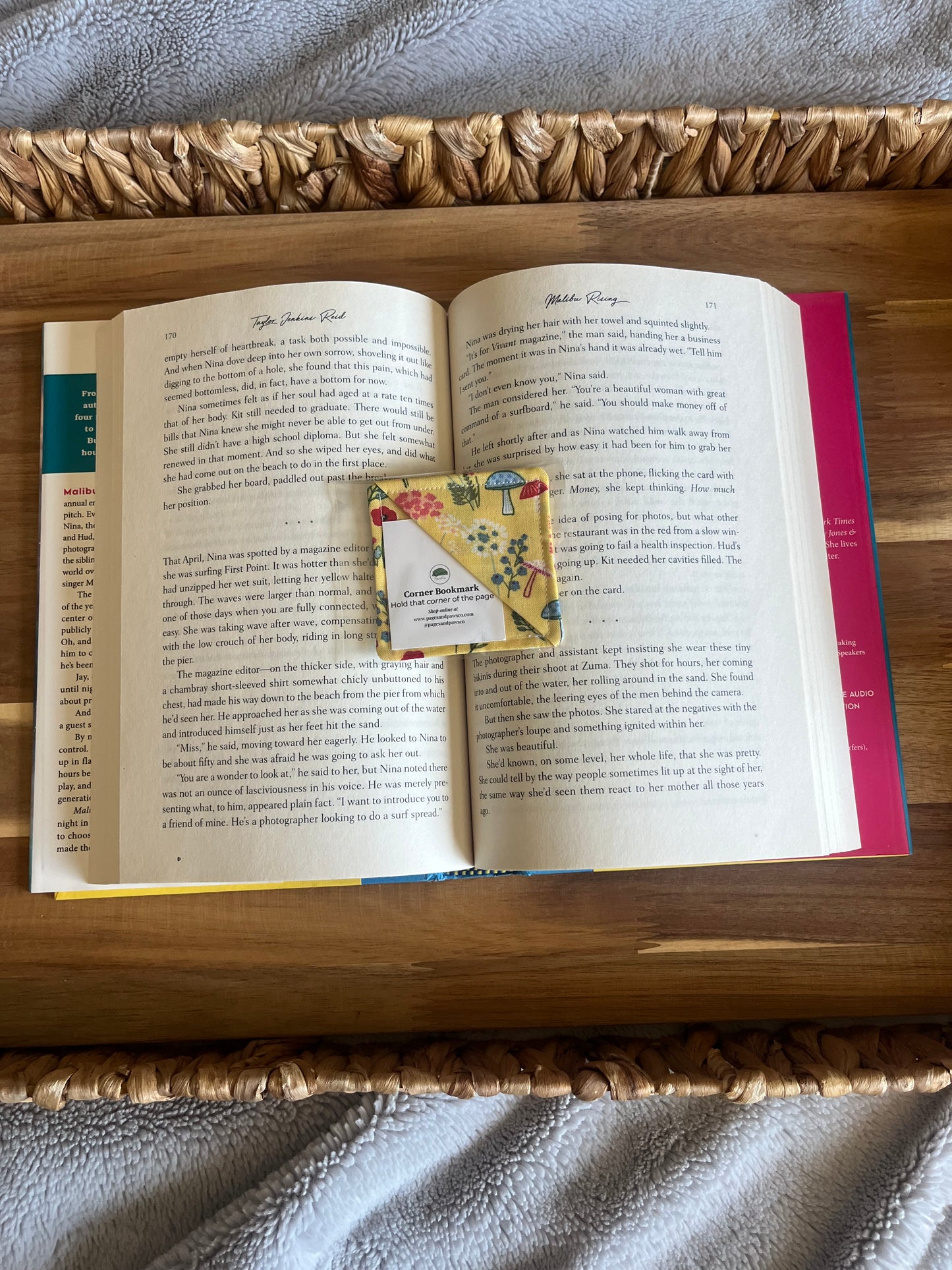 Mystical Mushrooms Corner Bookmark