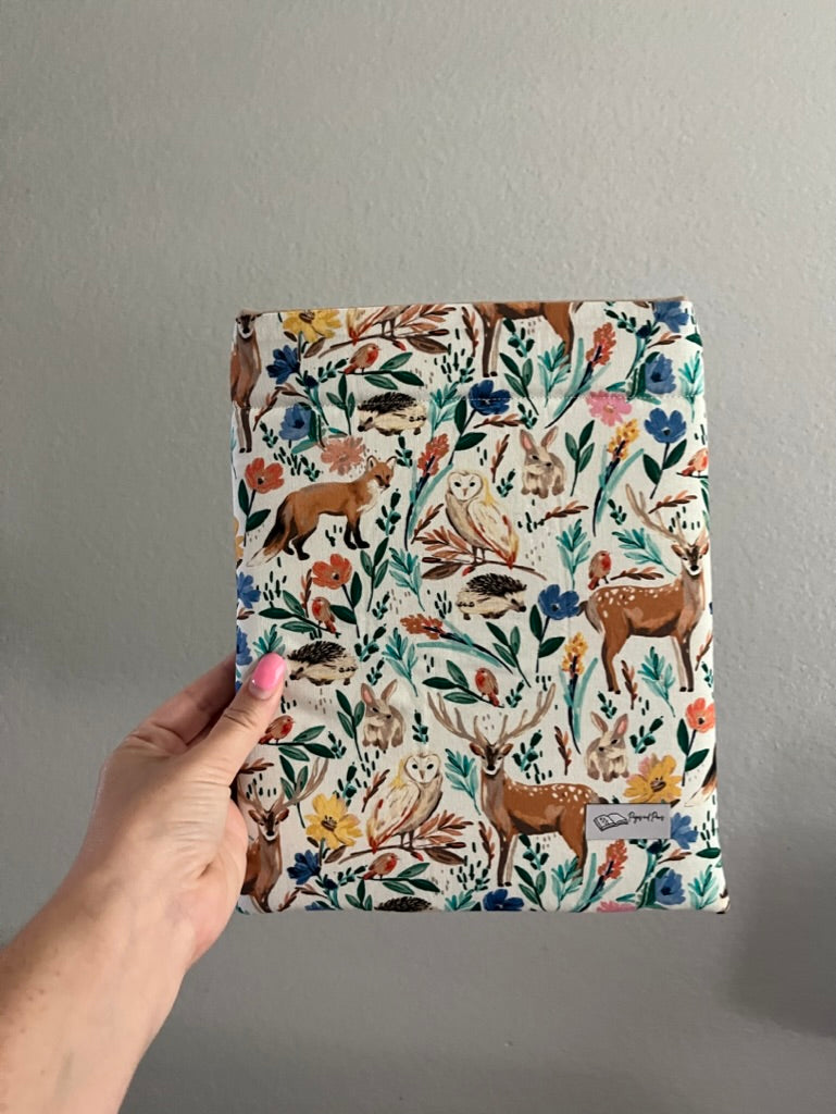 Woodland Watercolor Book Sleeve