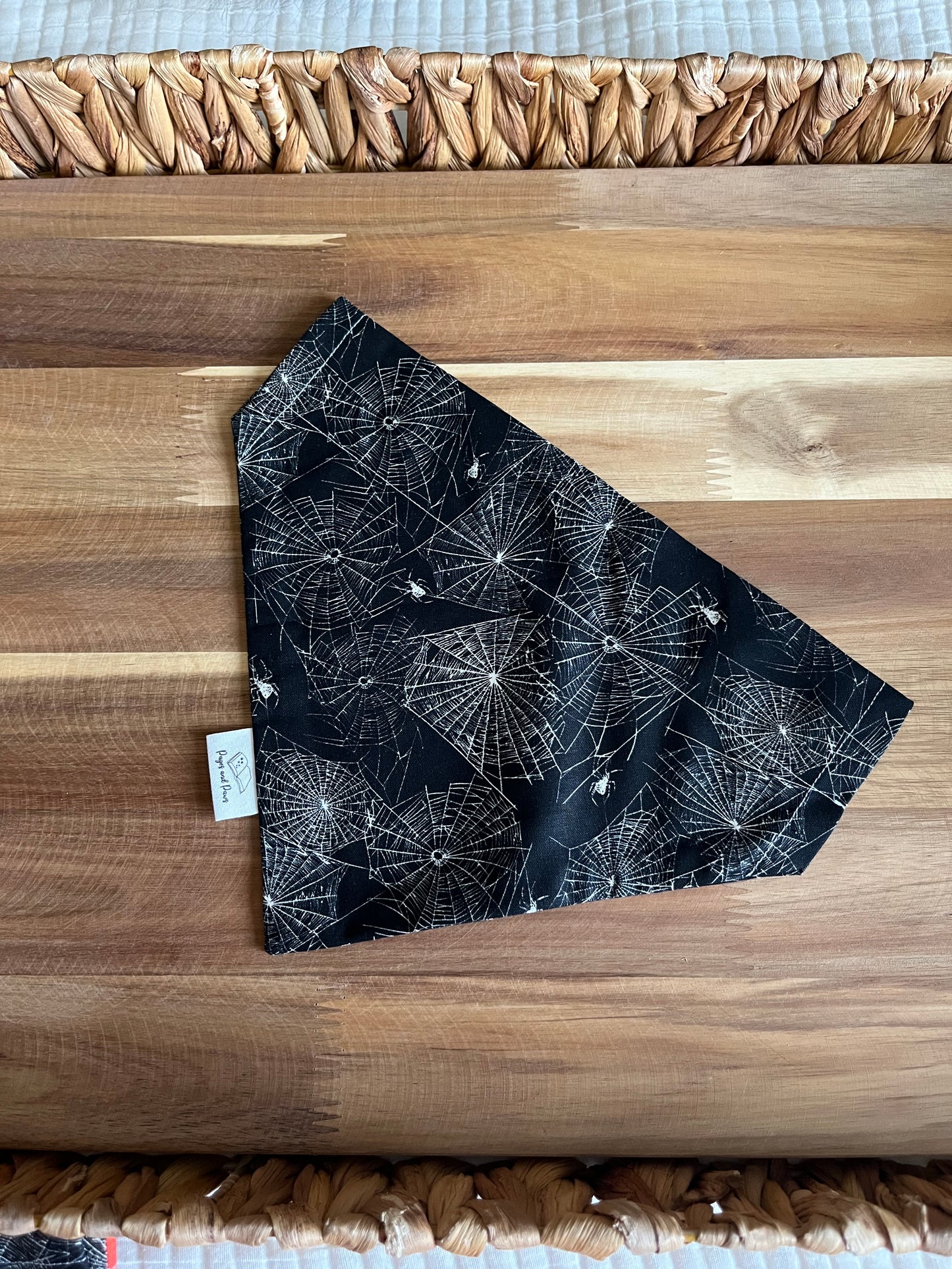 Spooky Spider Webs Over the Collar Pet Bandana