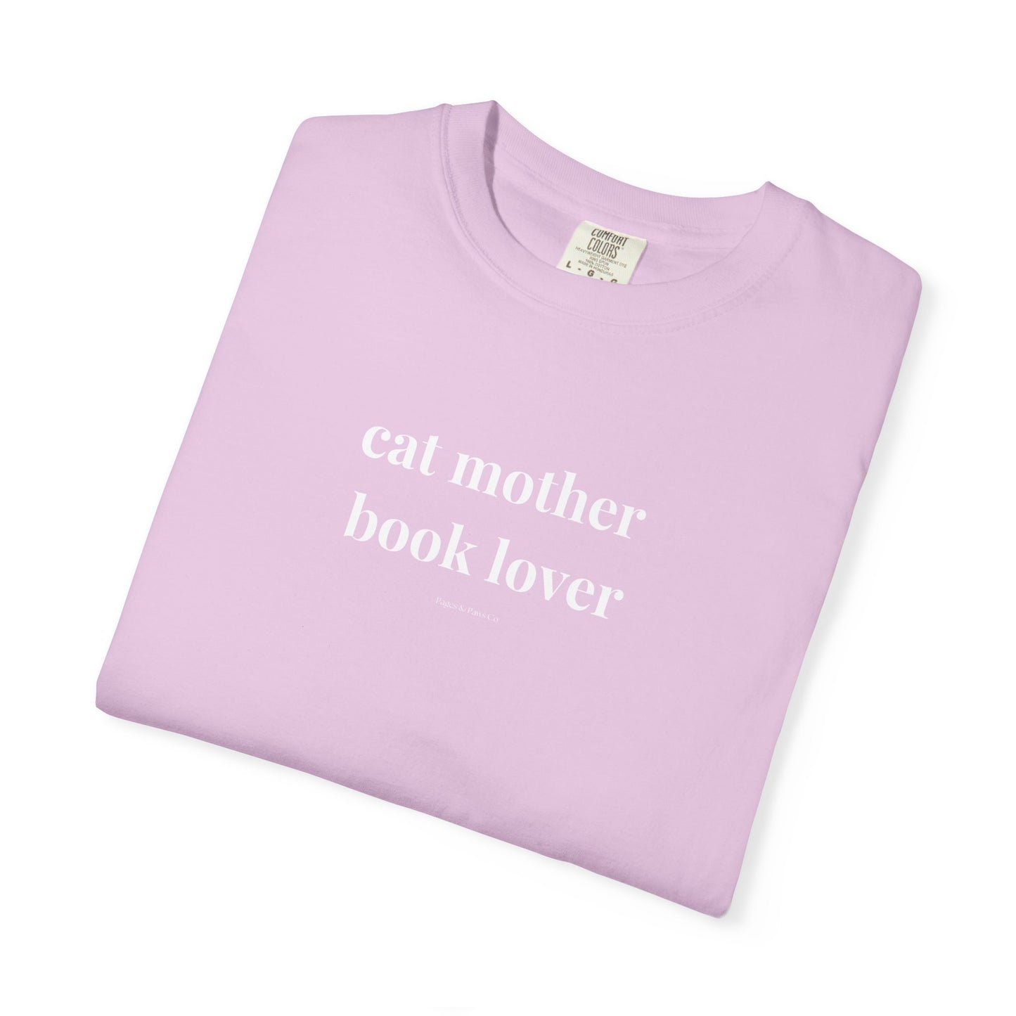 Cat Mother, Book Lover (lowercase) T-shirt