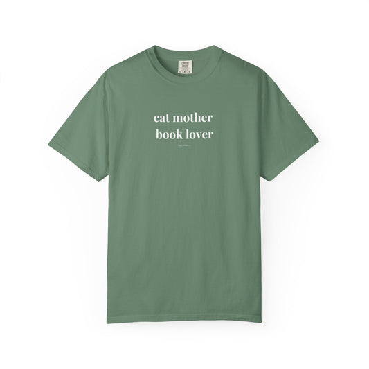 Cat Mother, Book Lover (lowercase) T-shirt