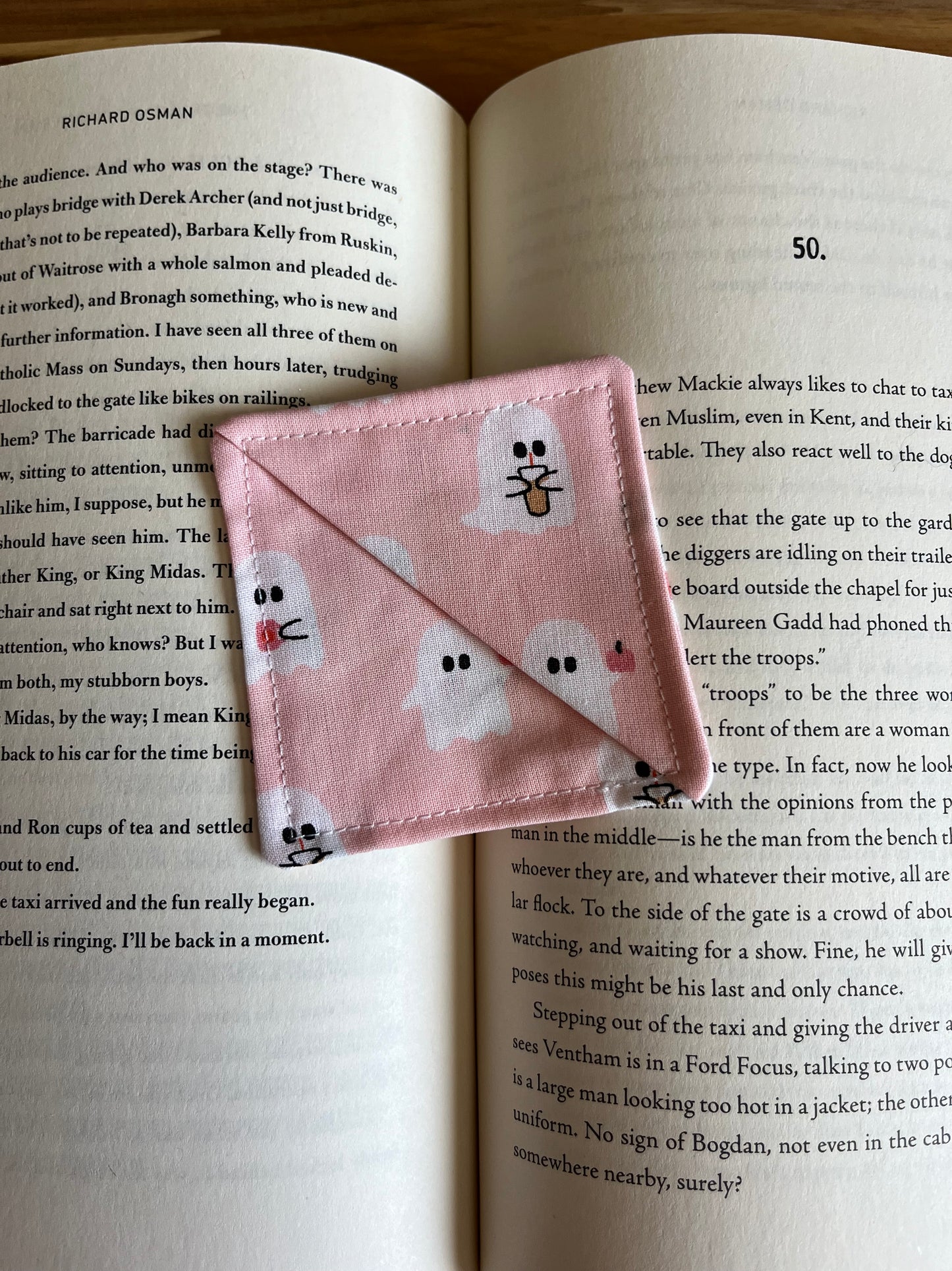 Pumpkin Boo Latte Corner Bookmark