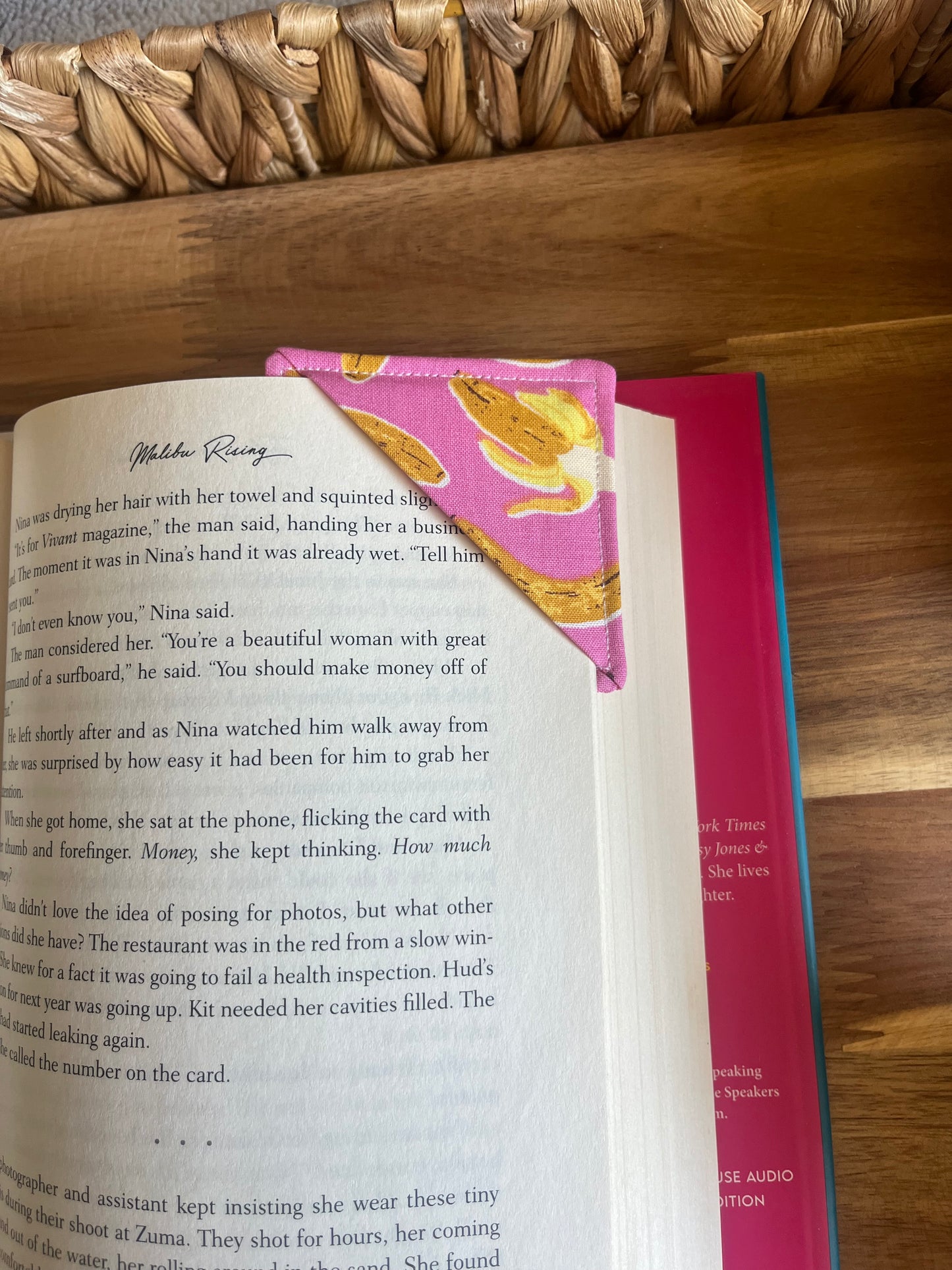 Bananas for Books Corner Bookmark