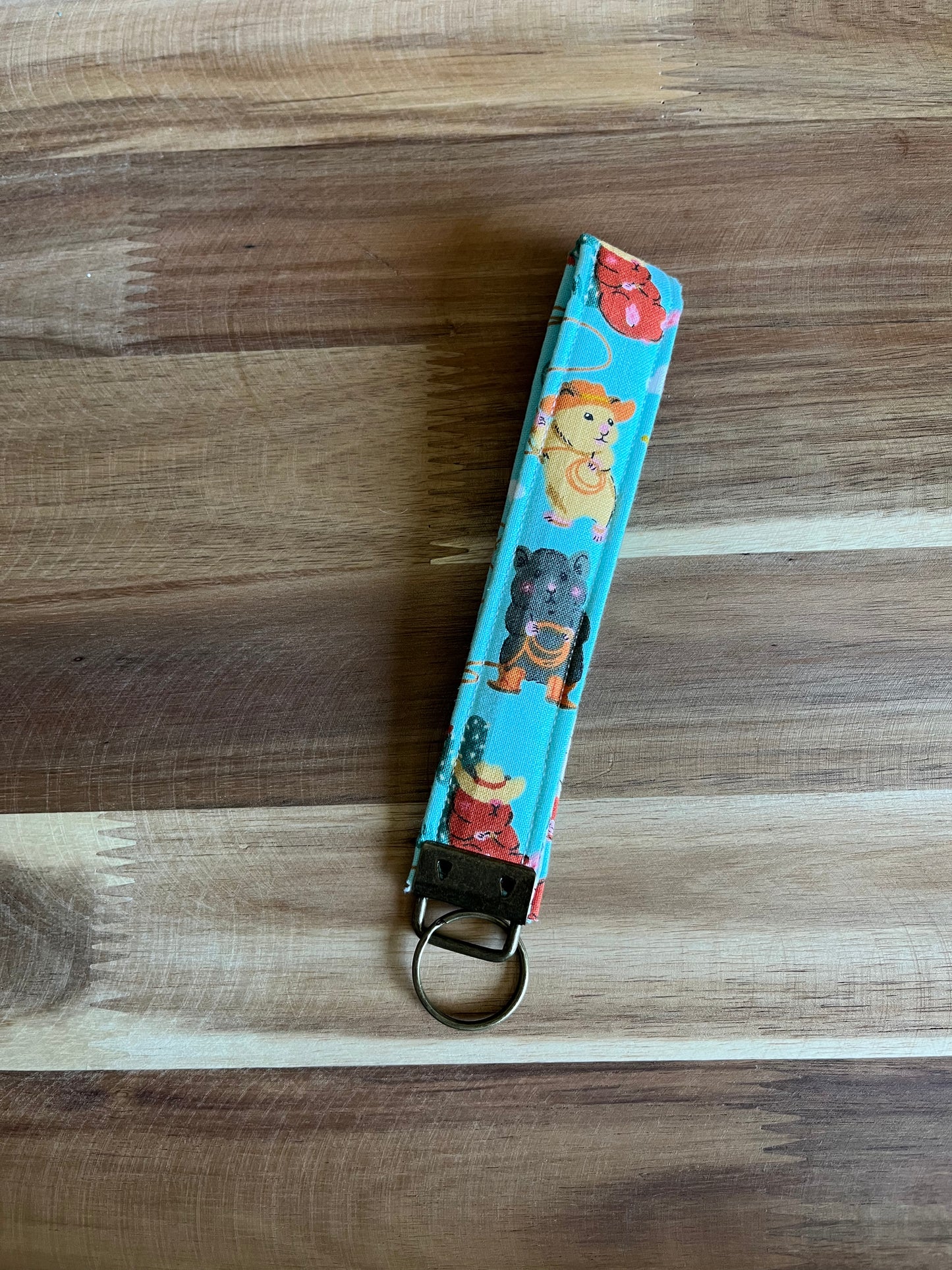 Howdy Hamsters Wristlet Keychain