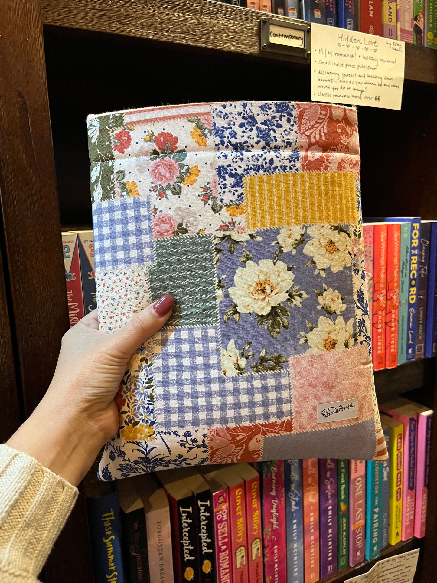 Patchwork Floral Book Sleeve