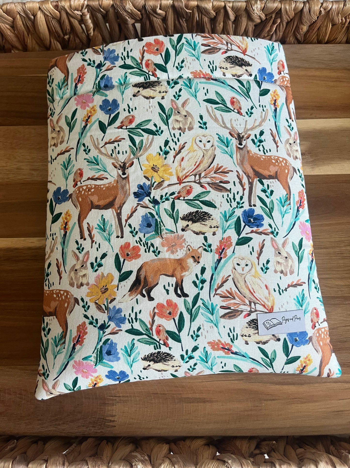 Woodland Watercolor Book Sleeve