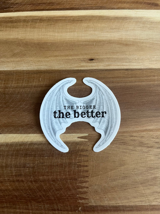 Bigger Bat Wings Sticker (2.5")