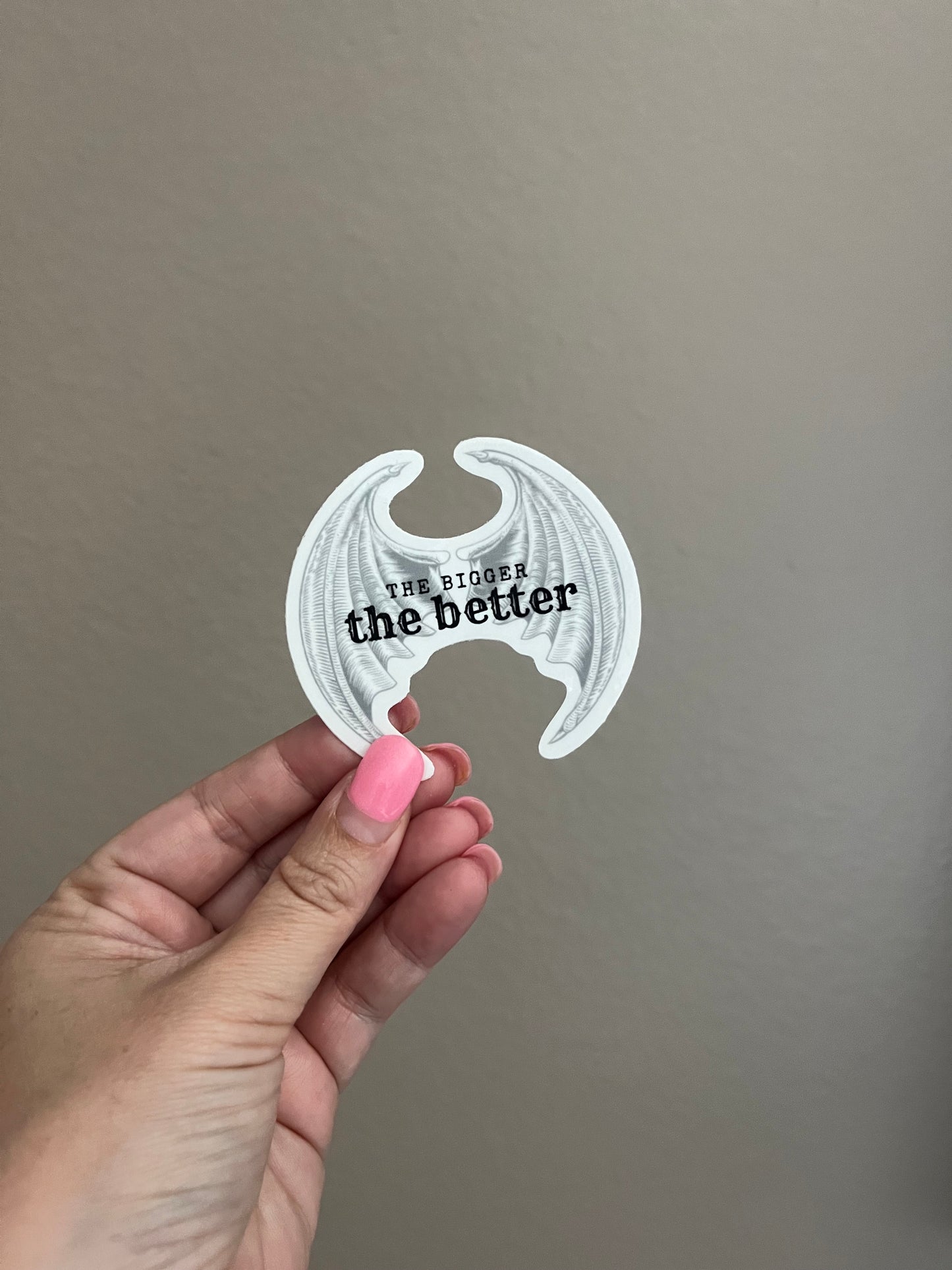 Bigger Bat Wings Sticker (2.5")