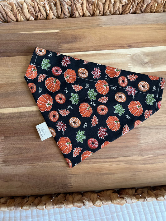 Apple Cider Pumpkin Donuts Over the Collar Pet Bandana