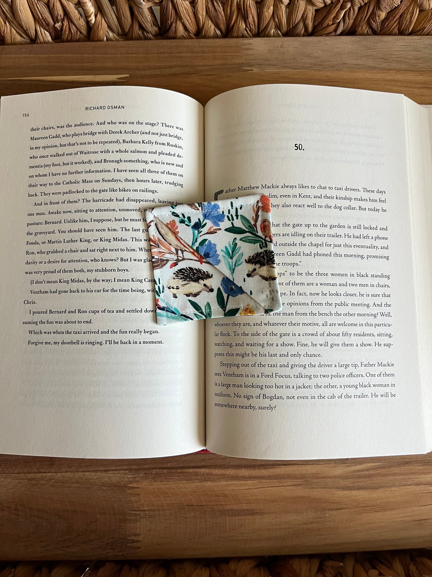 Woodland Watercolor Corner Bookmark