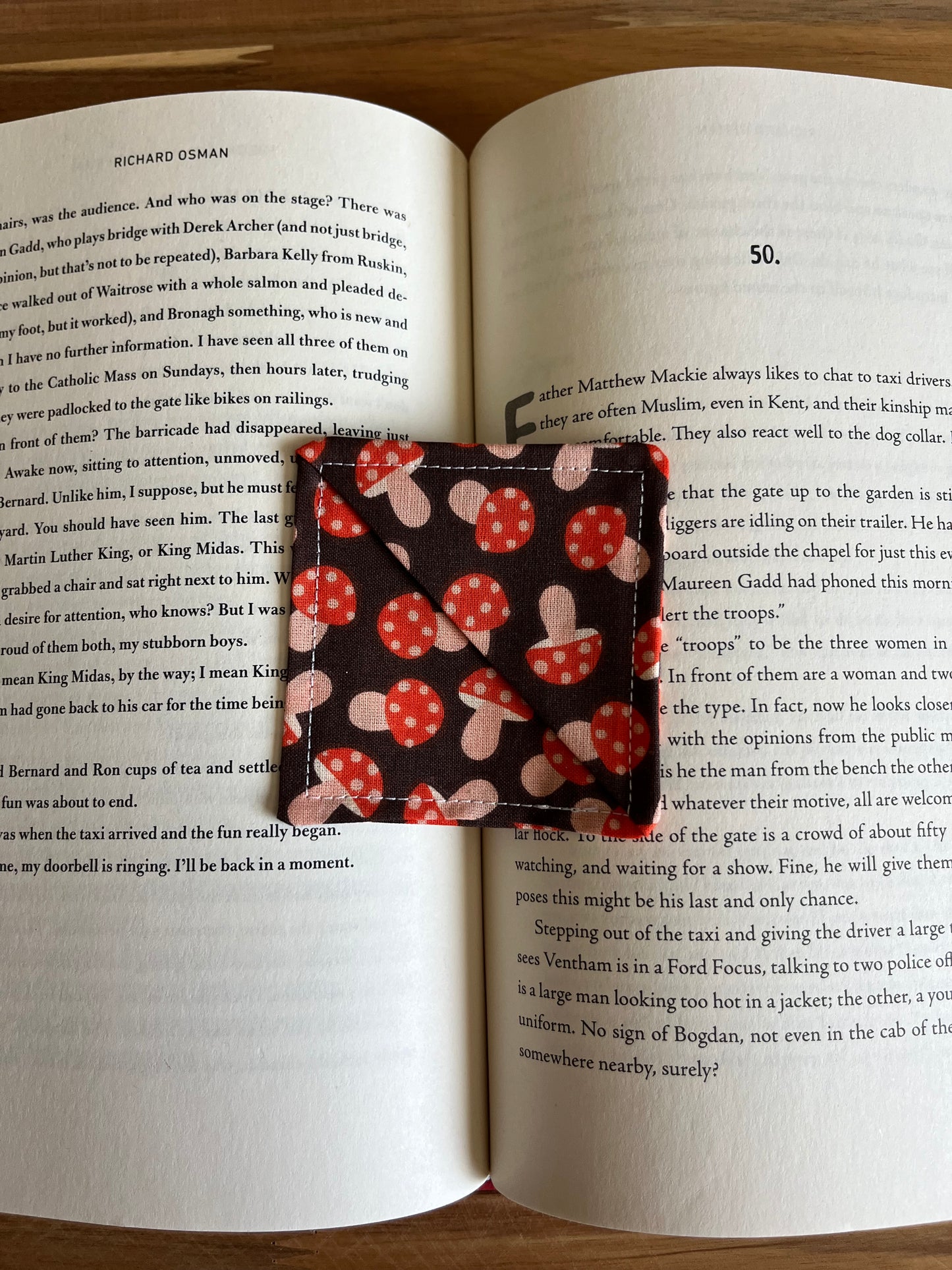 Mushroom Madness Corner Bookmark