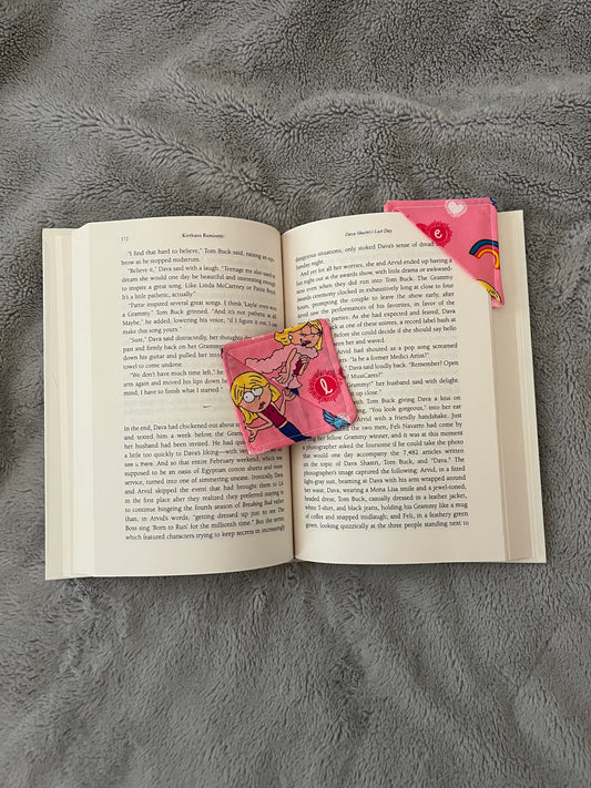 Sassy Pink Lizzie Corner Bookmark