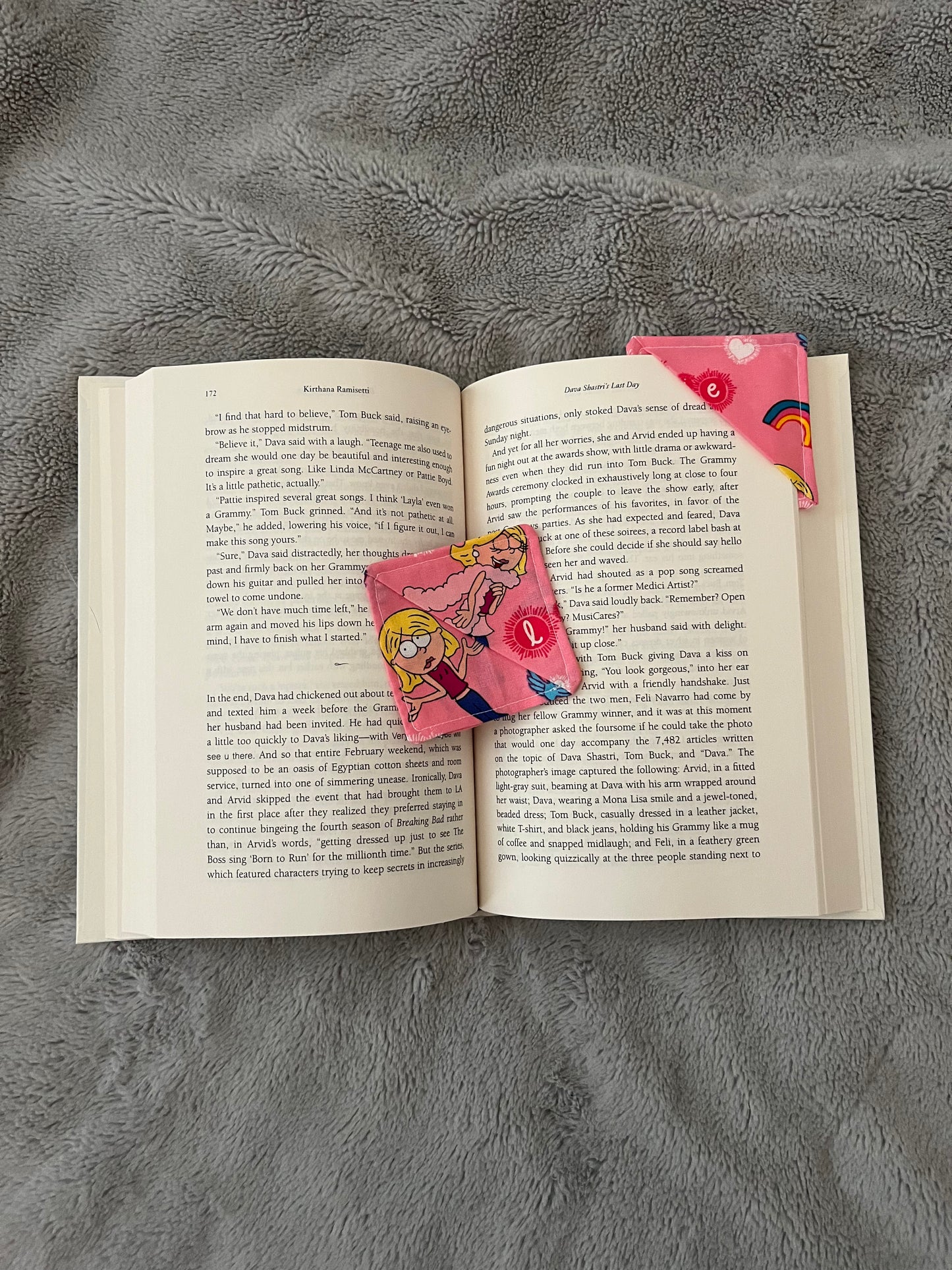 Sassy Pink Lizzie Corner Bookmark
