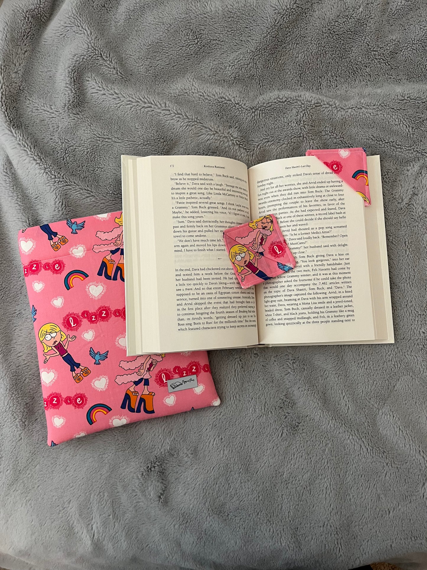 Sassy Pink Lizzie Corner Bookmark