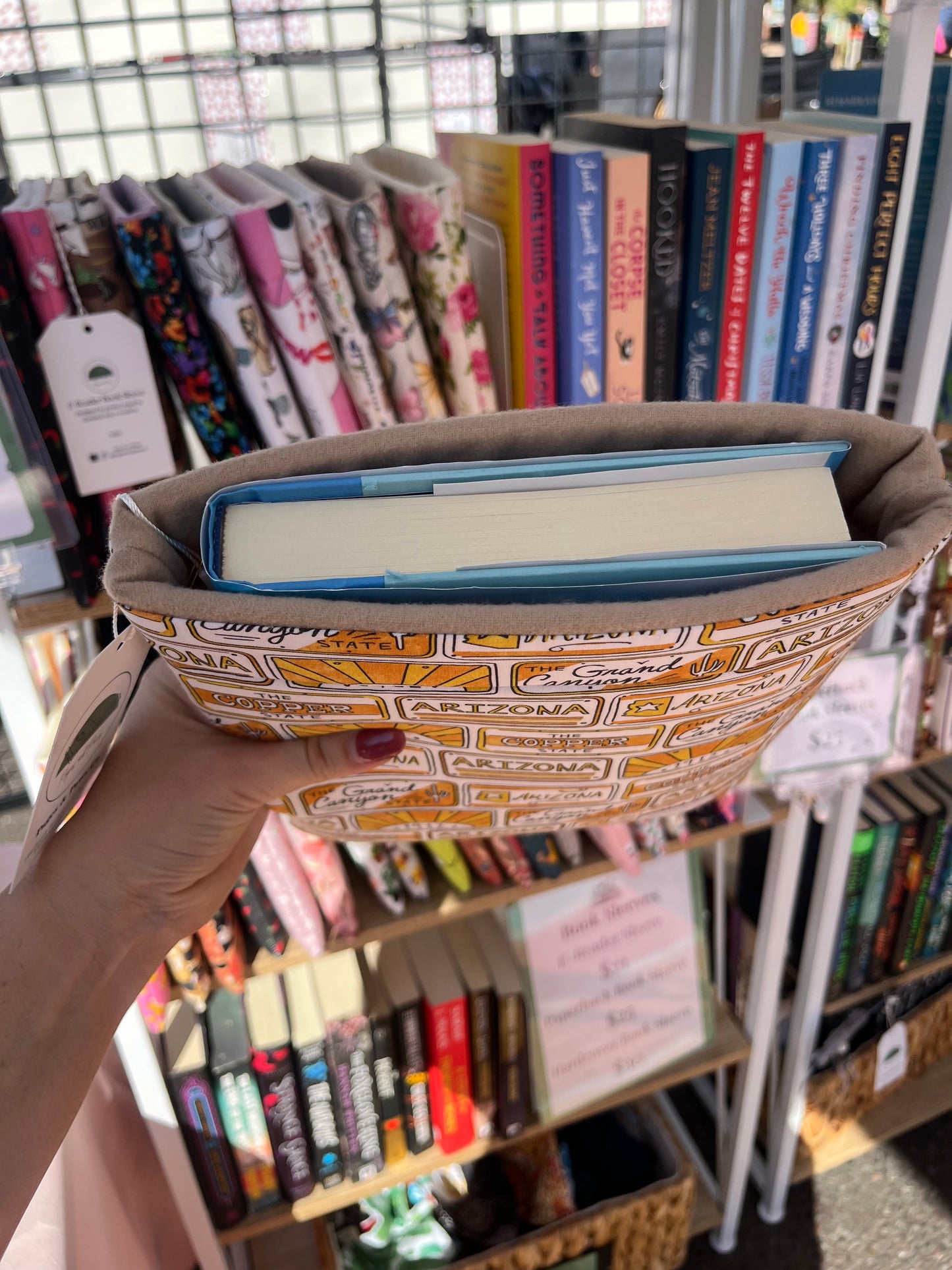 Arizona License Plate  Book Sleeve