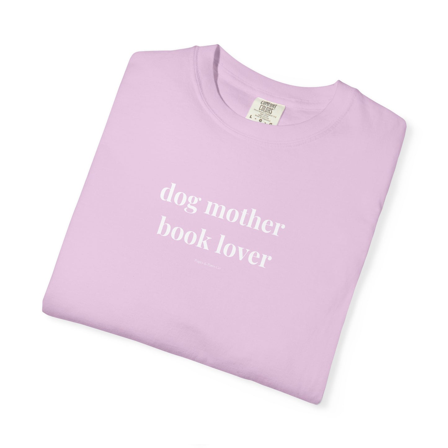 dog mother, book lover (lowercase) T-shirt