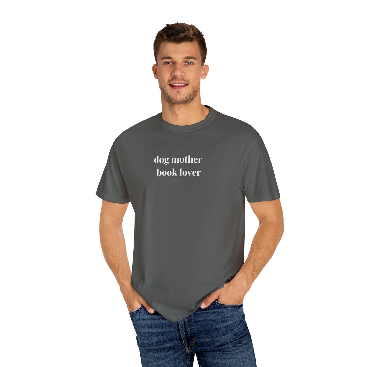 dog mother, book lover (lowercase) T-shirt