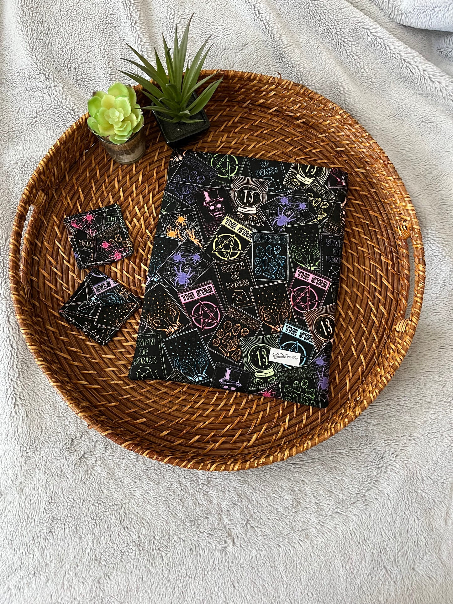 Neon Tarot Cards Corner Bookmark