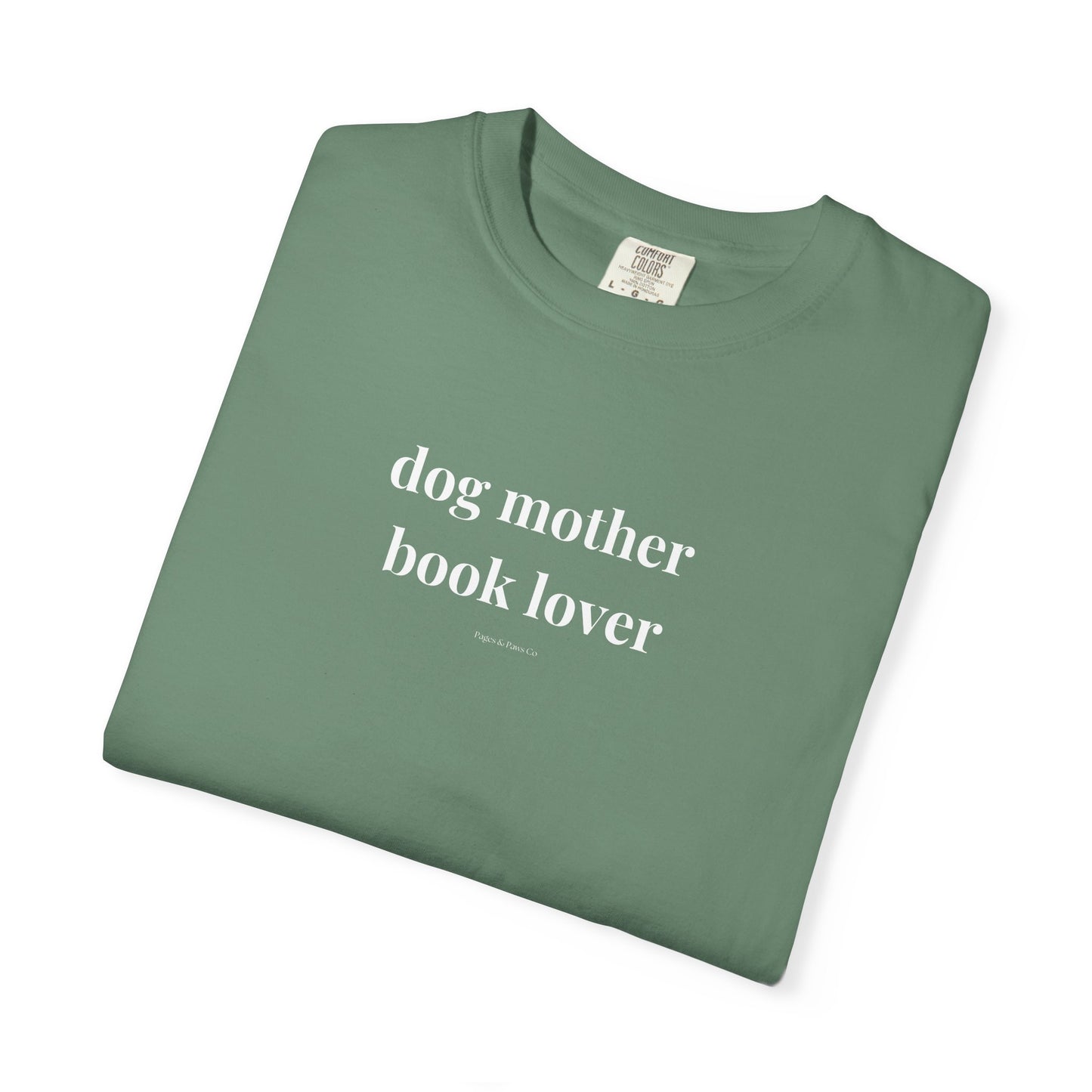 dog mother, book lover (lowercase) T-shirt
