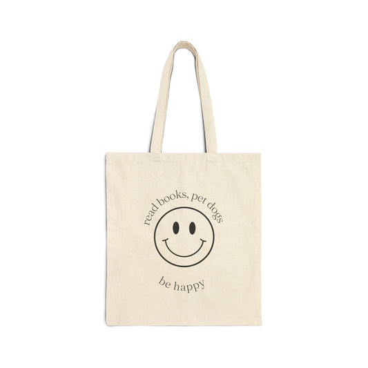 Be Happy Canvas Tote Bag