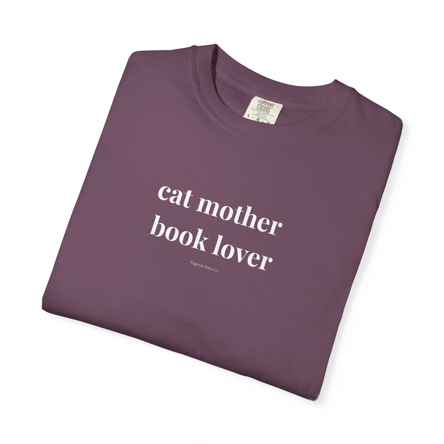Cat Mother, Book Lover (lowercase) T-shirt