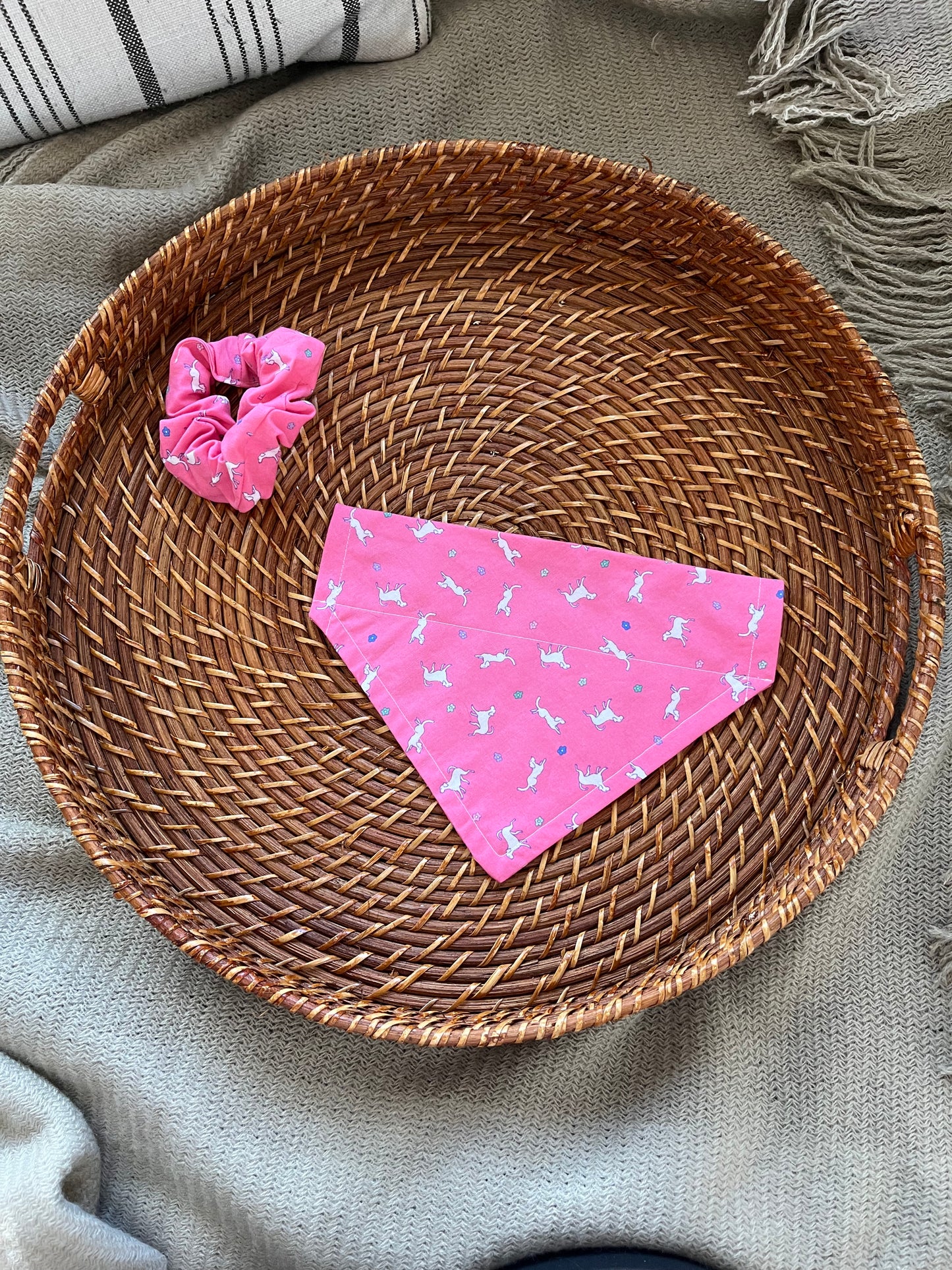 Pink Pooches Over the Collar Pet Bandana