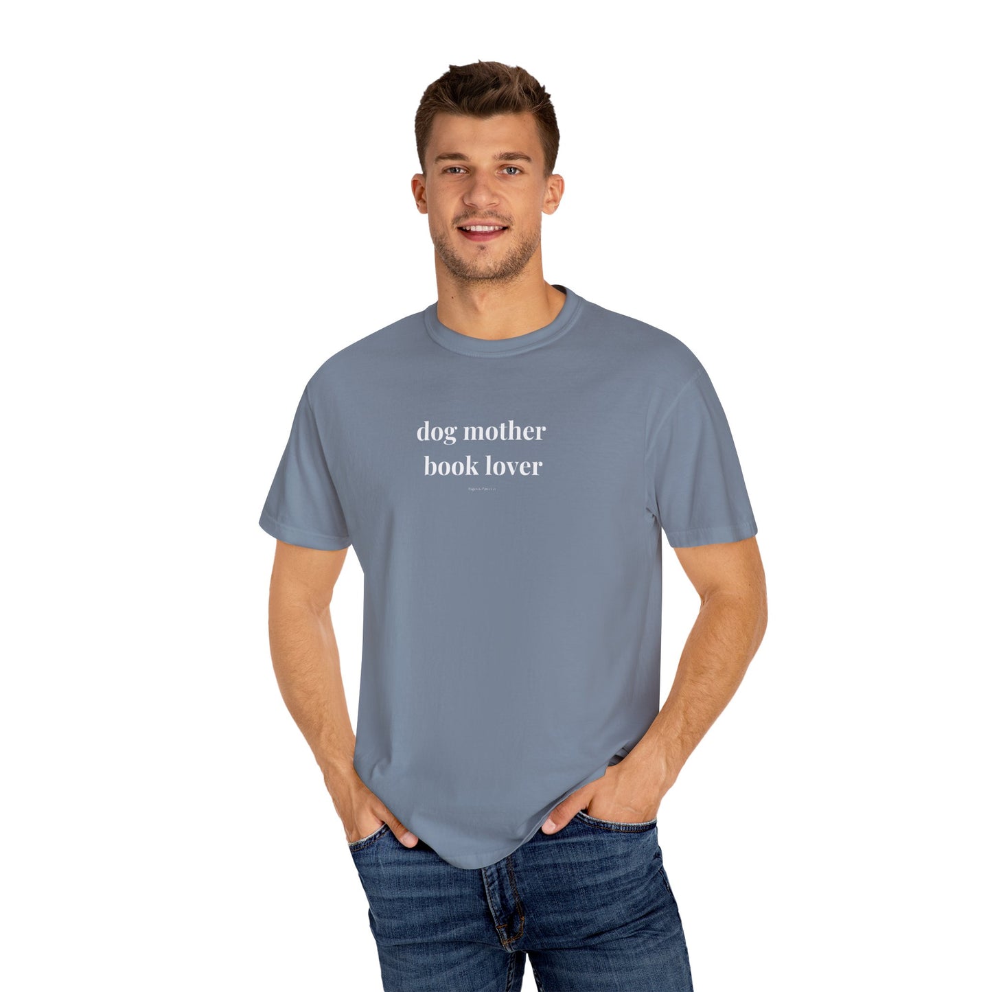 dog mother, book lover (lowercase) T-shirt