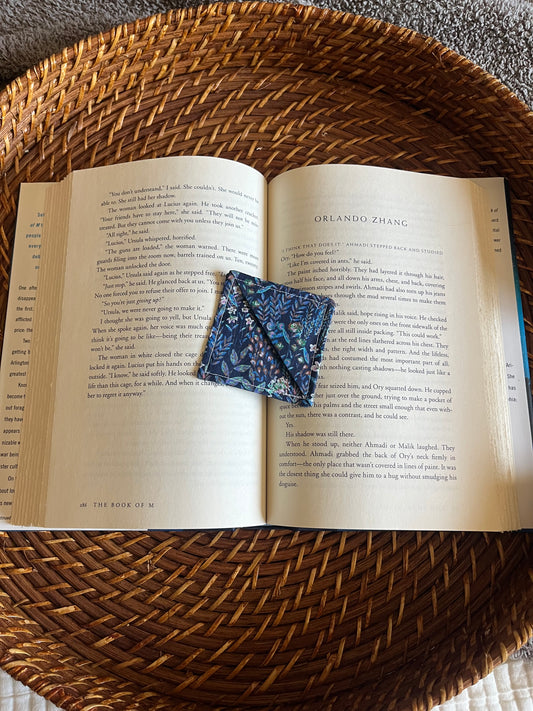 Midnight Blooms Corner Bookmark