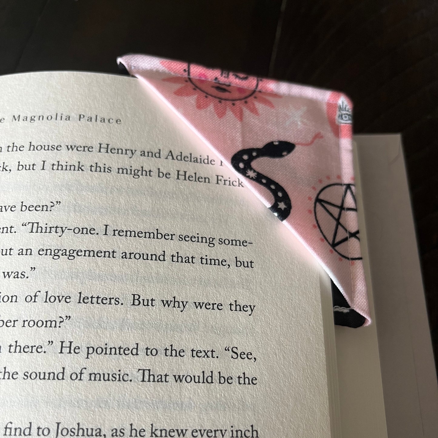 Witchy in Pink Corner Bookmark