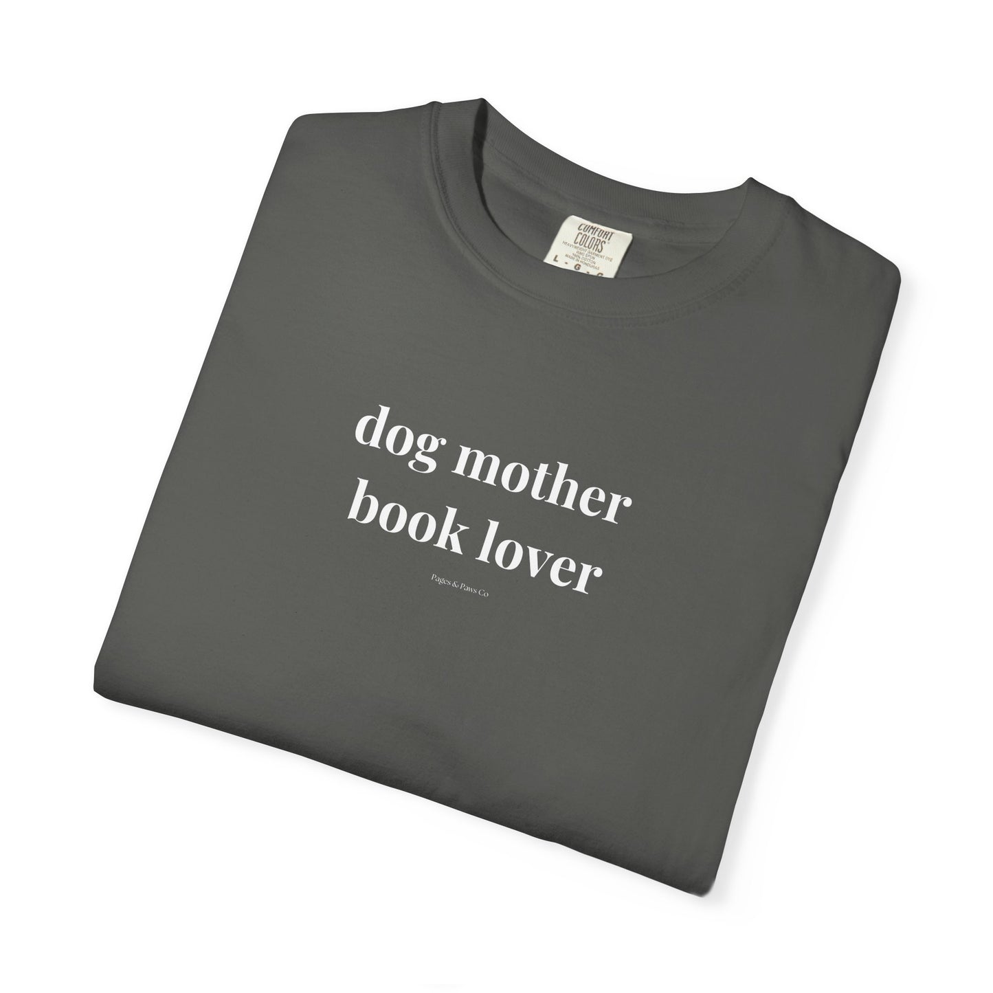 dog mother, book lover (lowercase) T-shirt