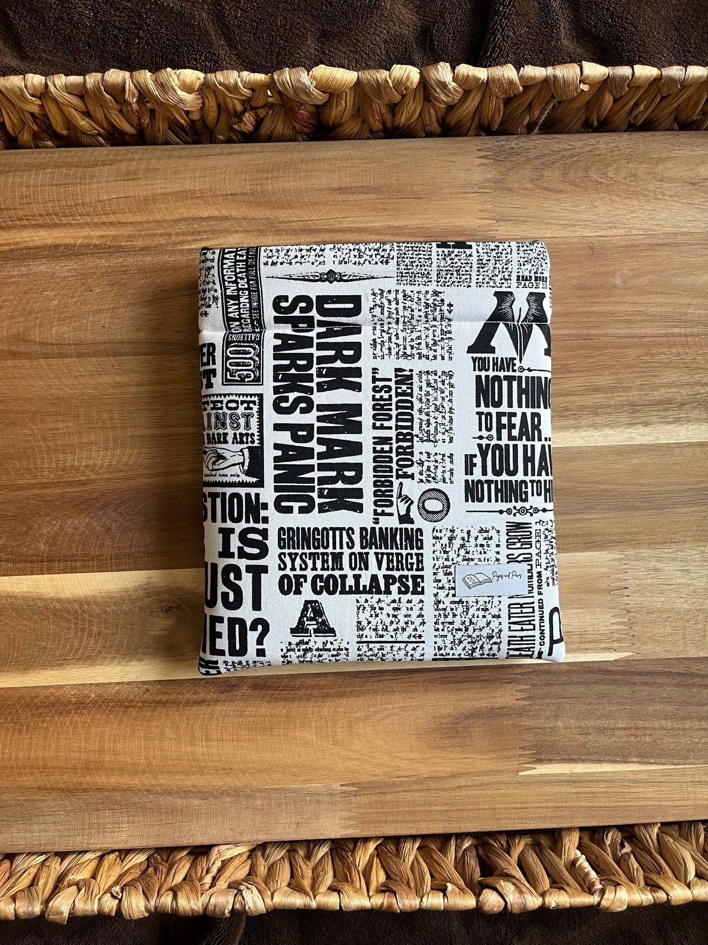 Wizarding Newspaper Book Sleeve