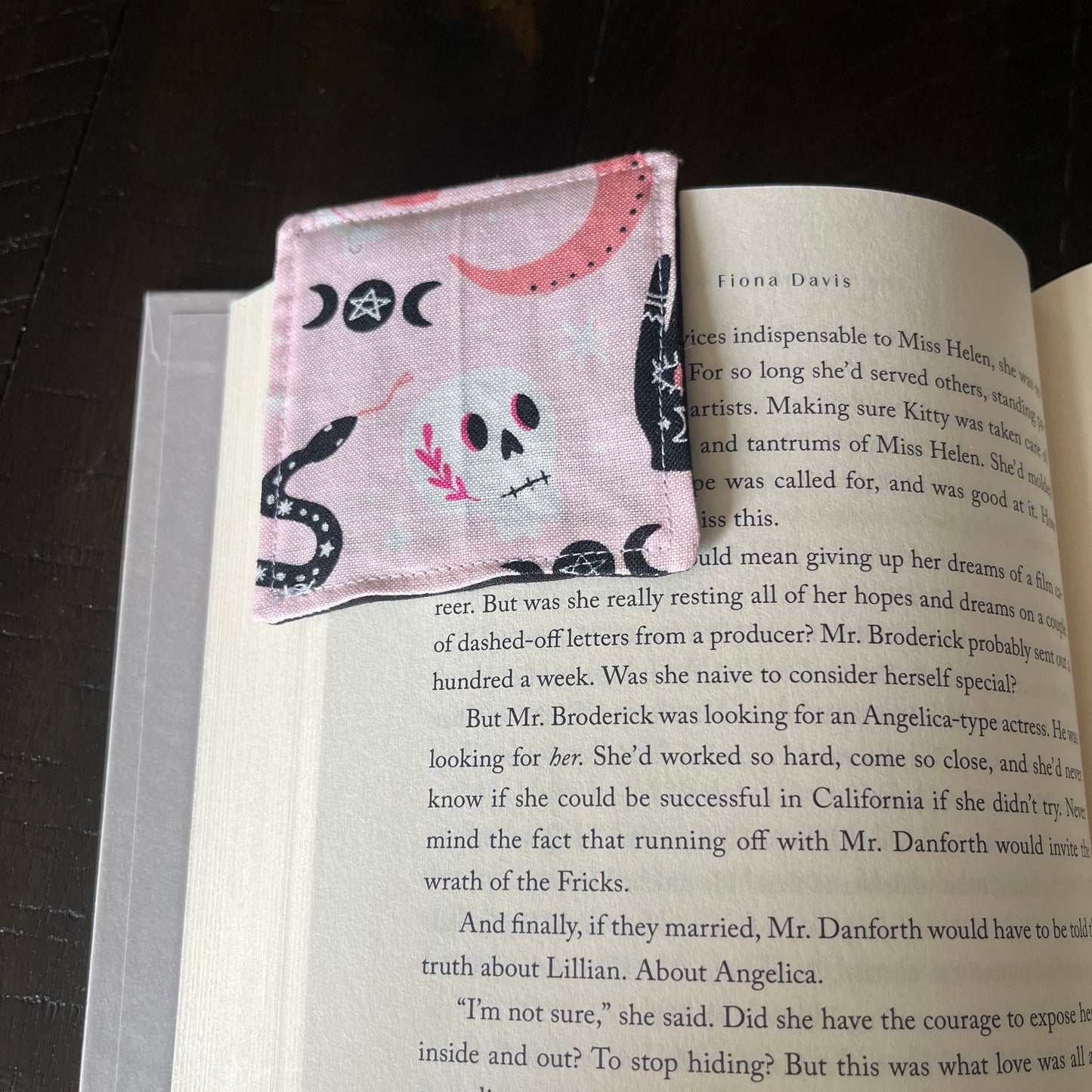 Witchy in Pink Corner Bookmark