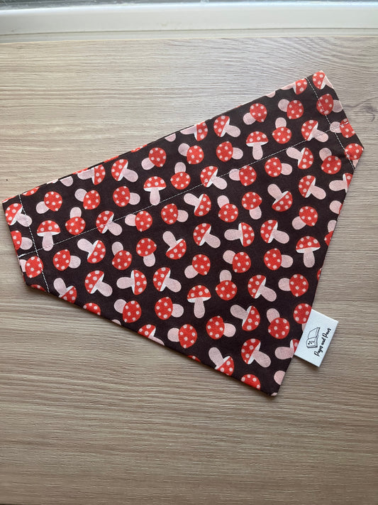 Mushroom Madness Over the Collar Pet Bandana