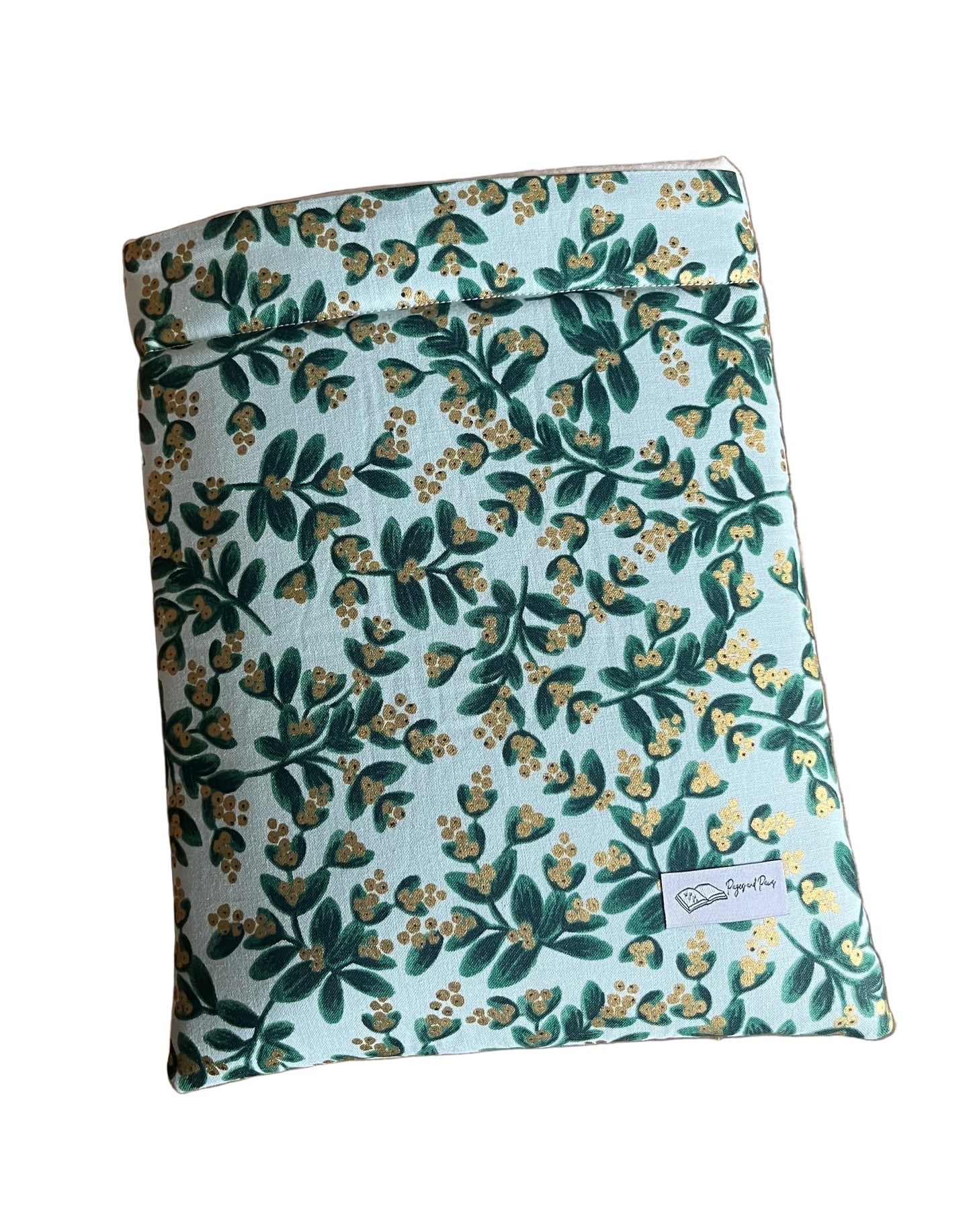 Snow Blue Holly by Rifle Paper Co Book Sleeve