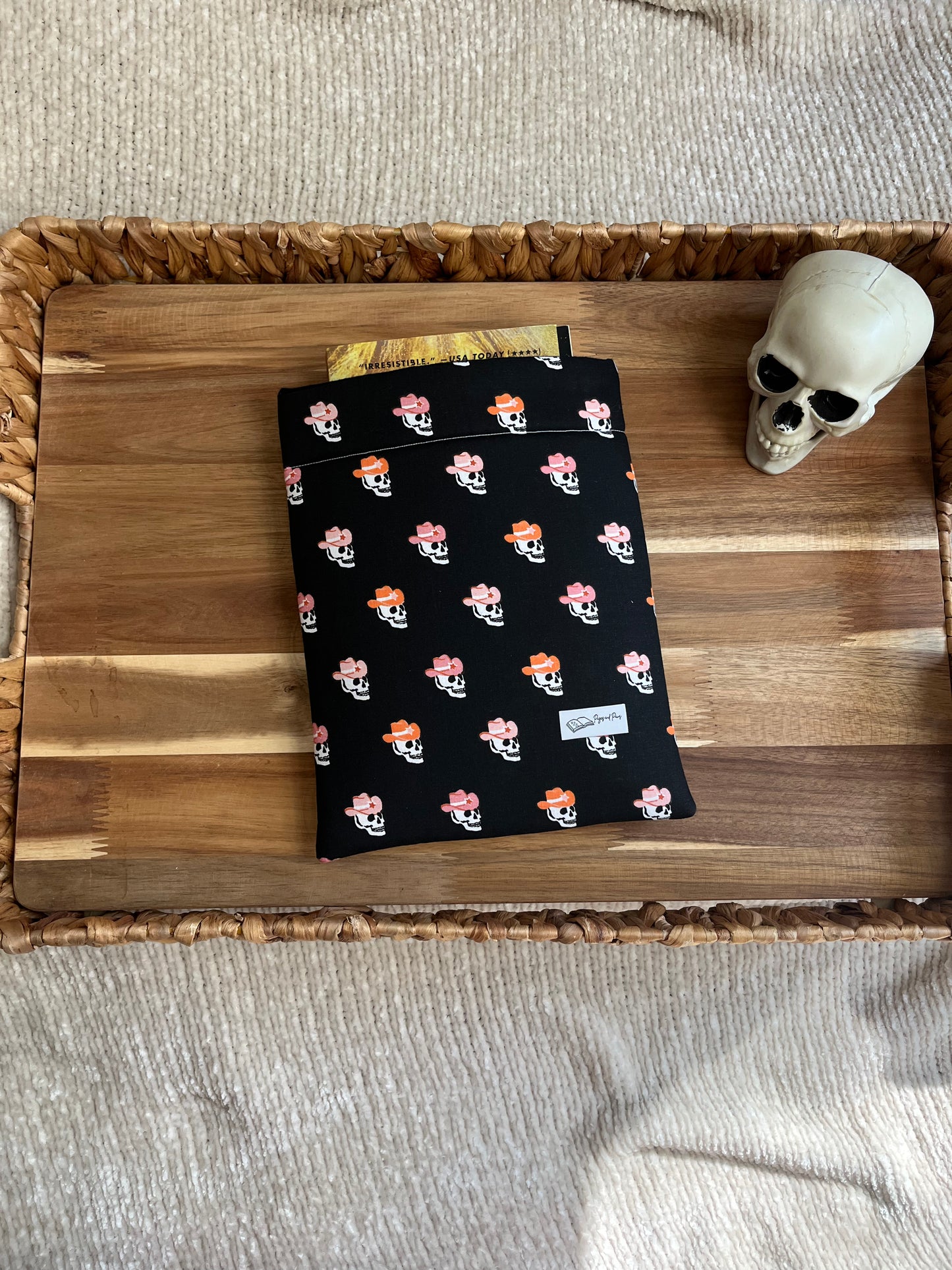 Skull Cowboys Book Sleeve