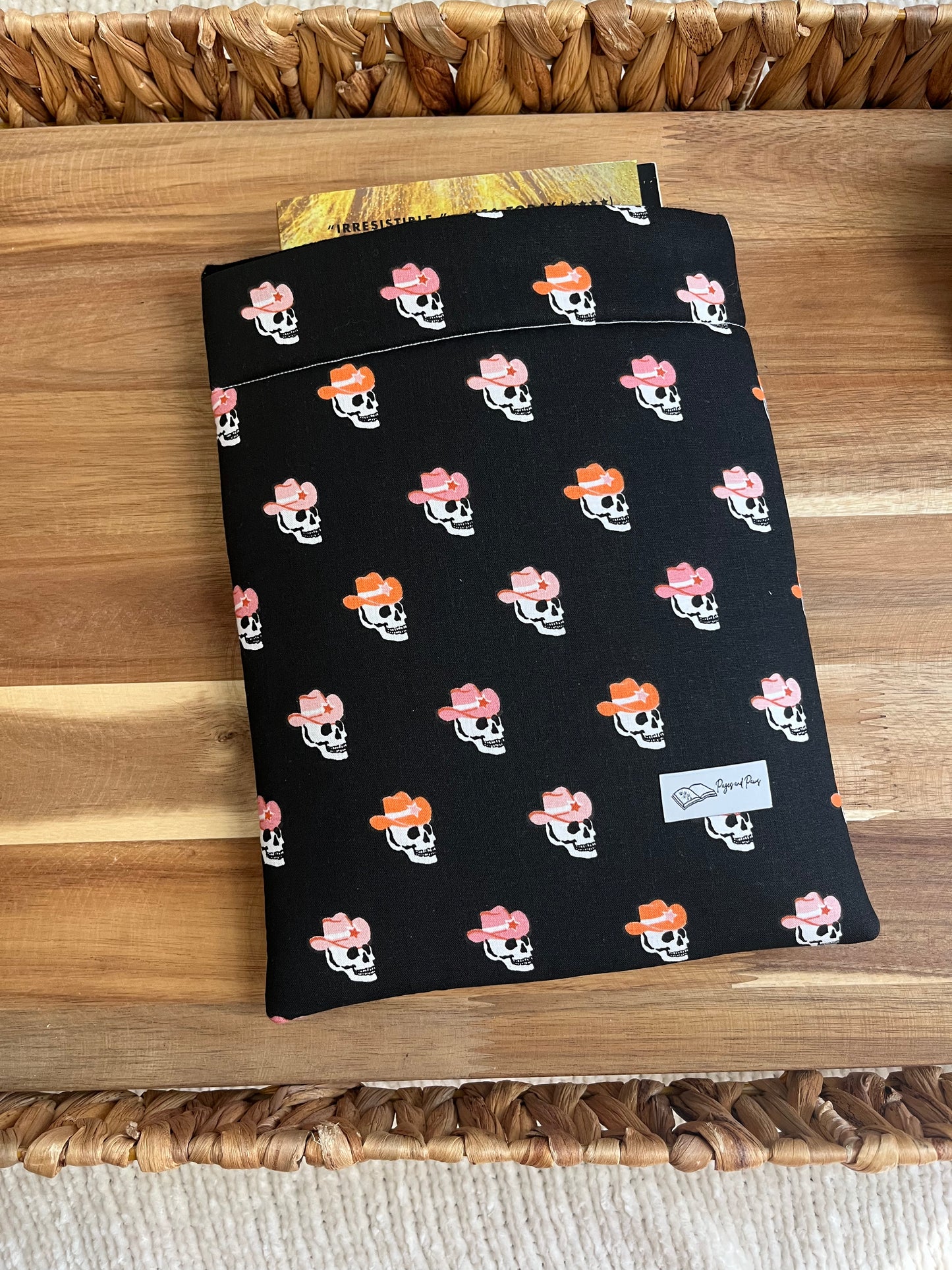 Skull Cowboys Book Sleeve