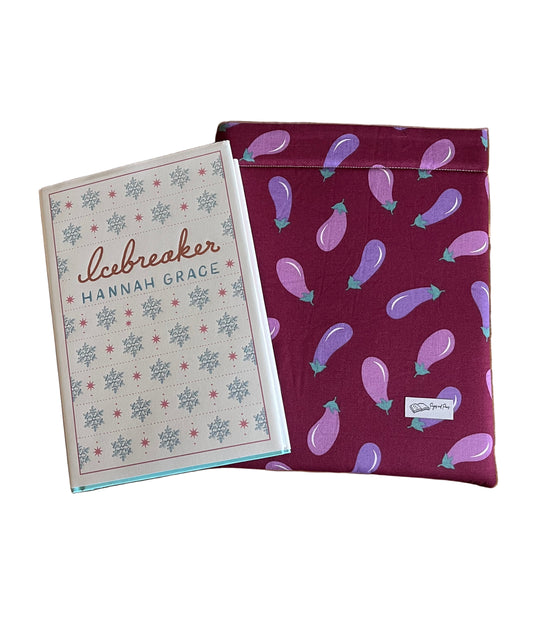 Eggplant Emoji Book Sleeve