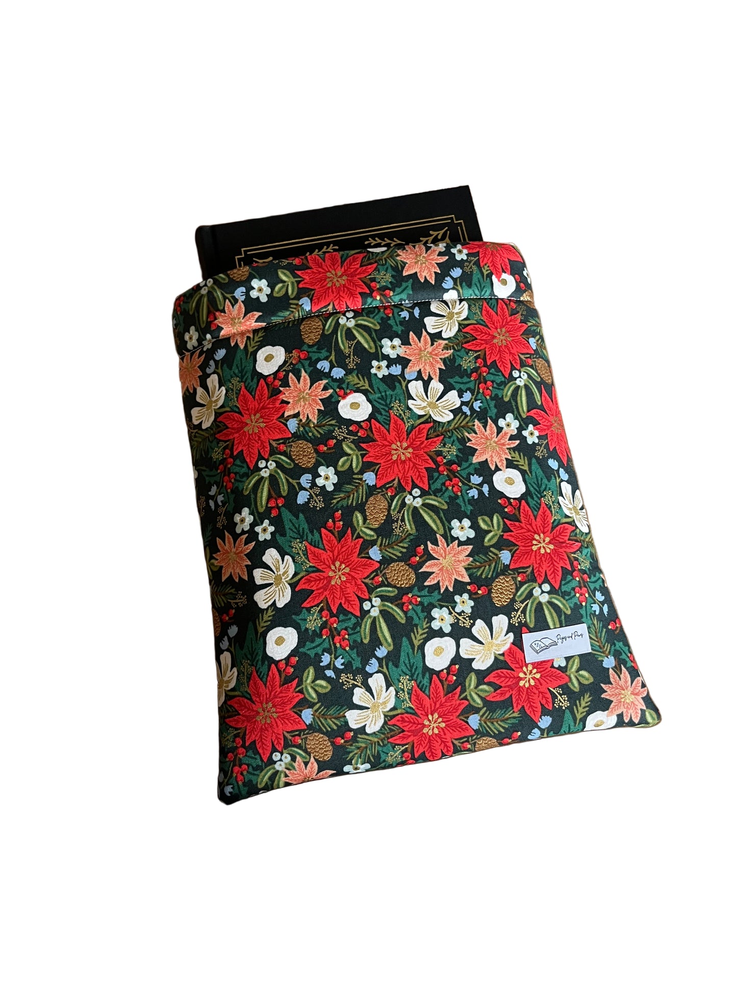Holiday Poinsettias by Rifle Paper Co Book Sleeve