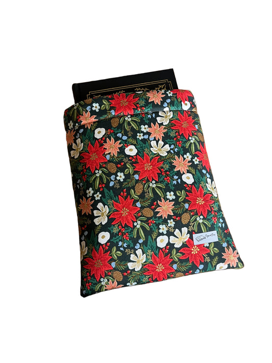 Holiday Poinsettias by Rifle Paper Co Book Sleeve