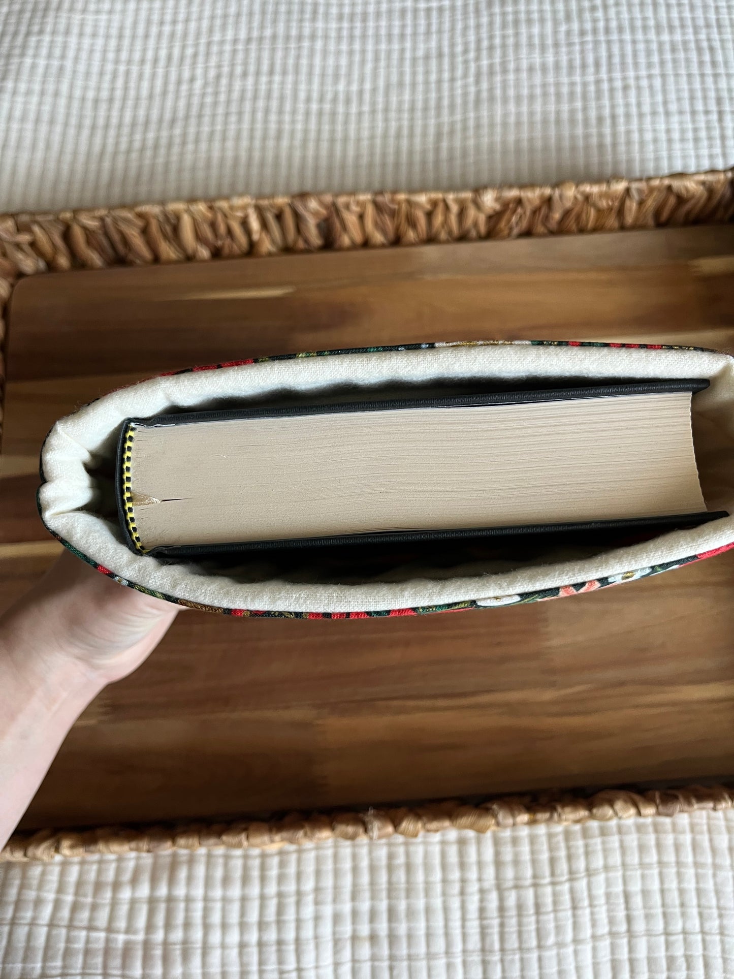 Holiday Poinsettias by Rifle Paper Co Book Sleeve