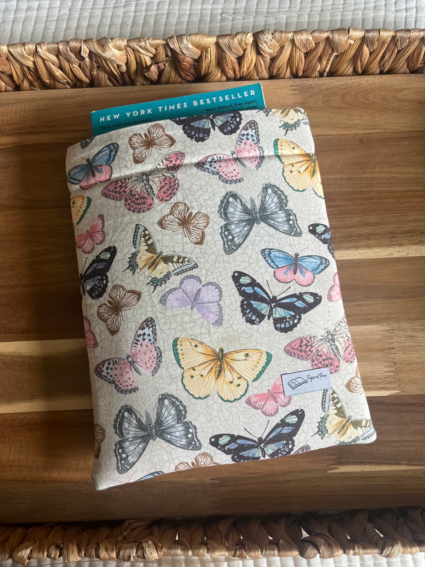 Vintage Butterflies Book Sleeve